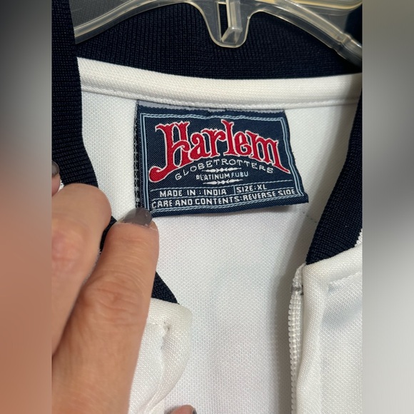 Original Harlem Globetrotters Fubu Basketball Jacket XL 22 team zip up - Picture 5 of 5